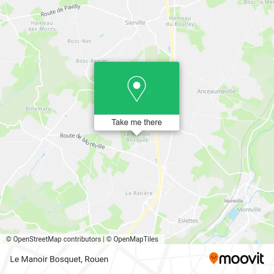 Le Manoir Bosquet map