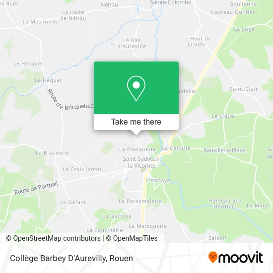 Collège Barbey D'Aurevilly map
