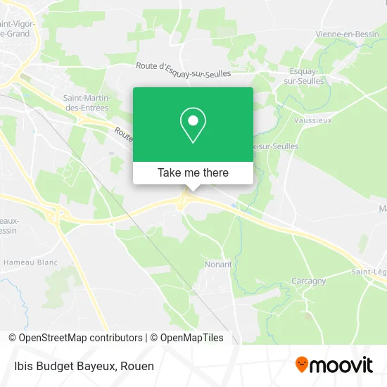 Ibis Budget Bayeux map