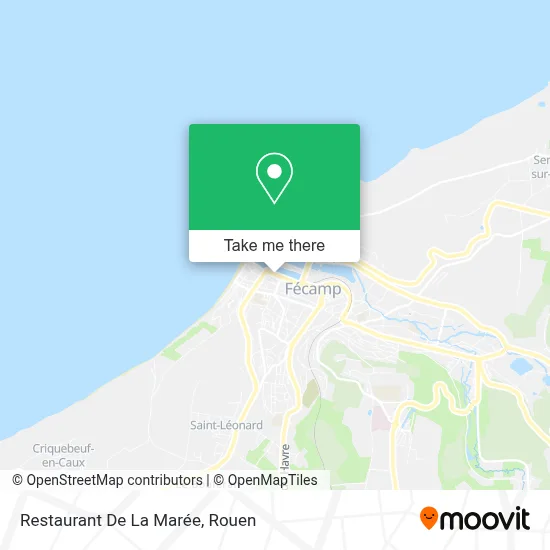 Restaurant De La Marée map