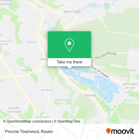 Piscine Tournesol map