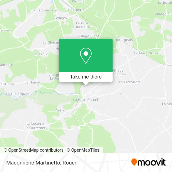 Maconnerie Martinetto map