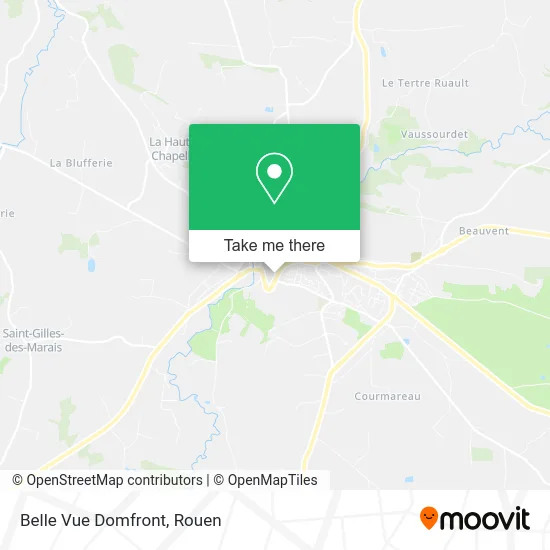 Belle Vue Domfront map