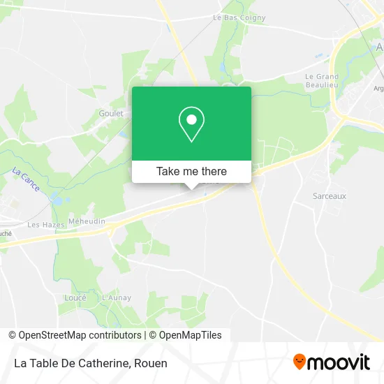 La Table De Catherine map