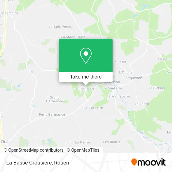 La Basse Crousière map