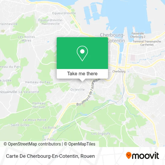 Carte De Cherbourg-En-Cotentin map