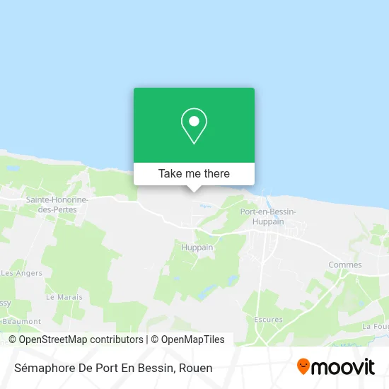 Sémaphore De Port En Bessin map