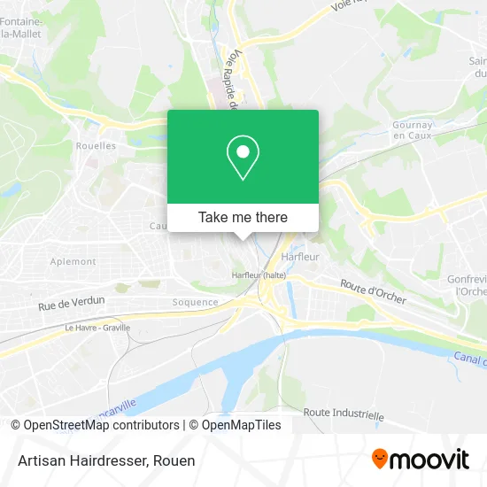 Artisan Coiffeur map
