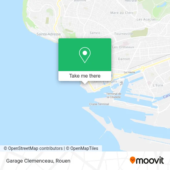 Garage Clemenceau map