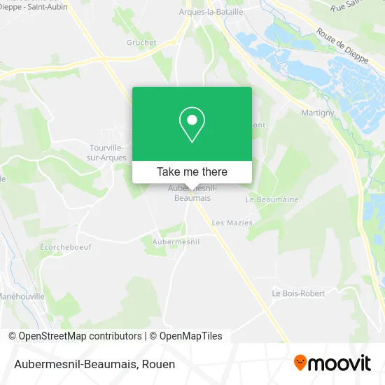 Aubermesnil-Beaumais map