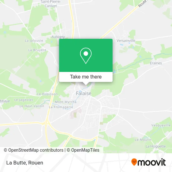 La Butte map