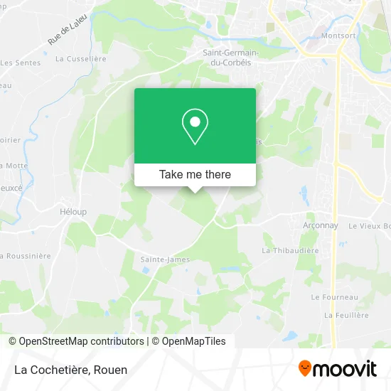 La Cochetière map