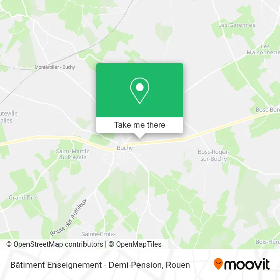 Bâtiment Enseignement - Demi-Pension map