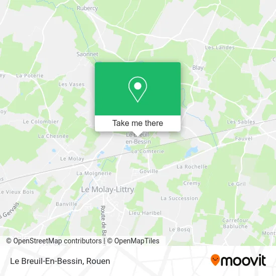 Le Breuil-En-Bessin map