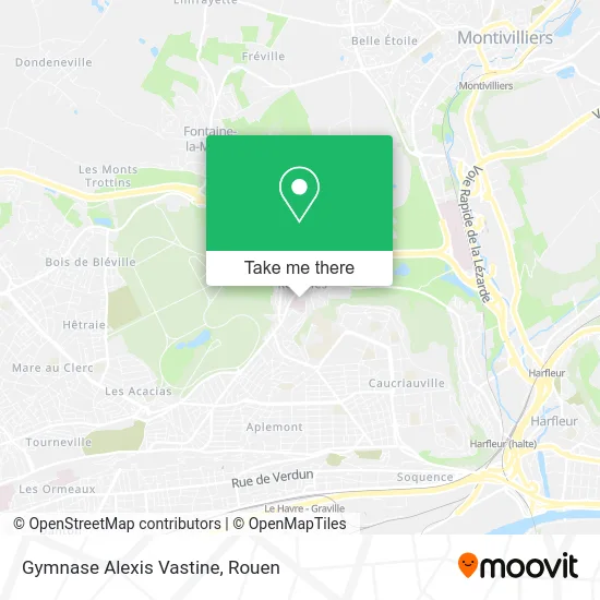 Gymnase Alexis Vastine map