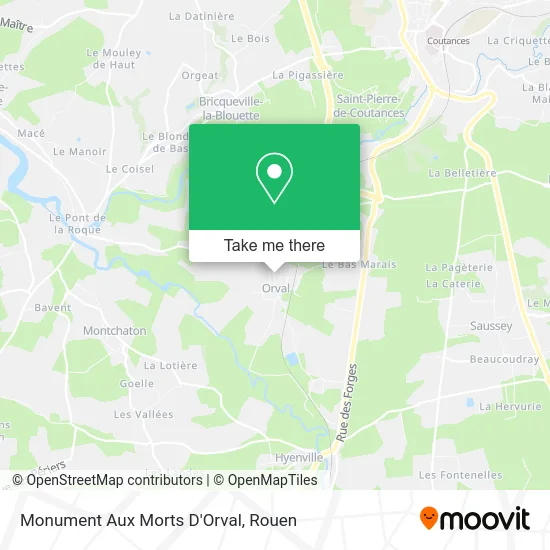 Monument Aux Morts D'Orval map