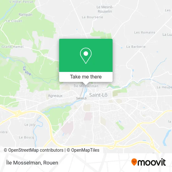 Île Mosselman map