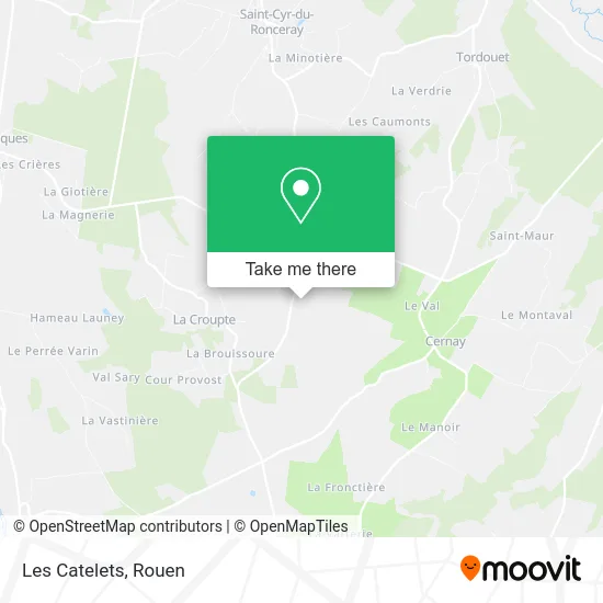Les Catelets map