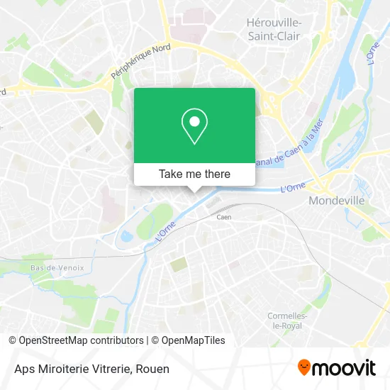 Aps Miroiterie Vitrerie map
