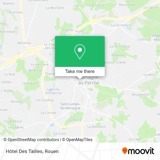 Hôtel Des Tailles map
