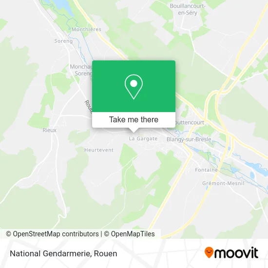 Gendarmerie Nationale map