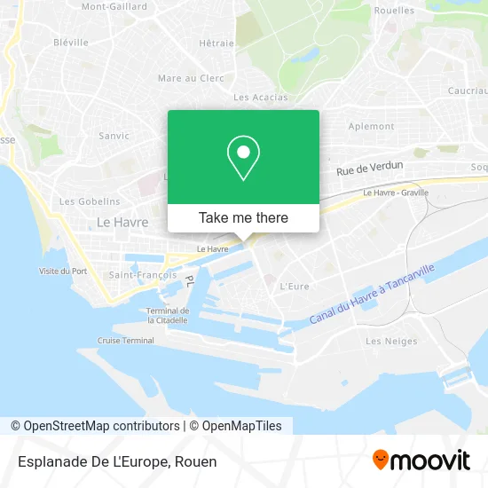 Esplanade De L'Europe map