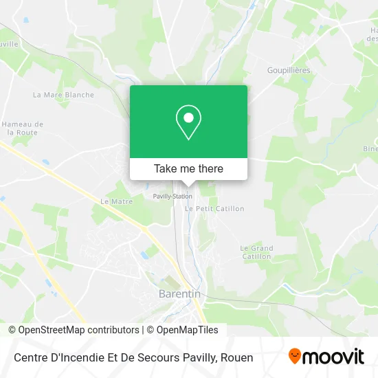 Centre D'Incendie Et De Secours Pavilly map