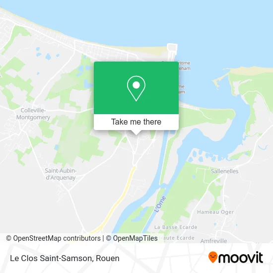 Le Clos Saint-Samson map