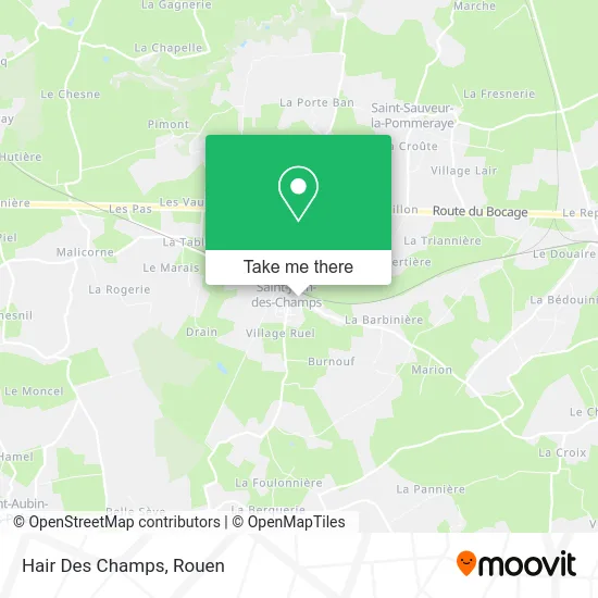 Hair Des Champs map