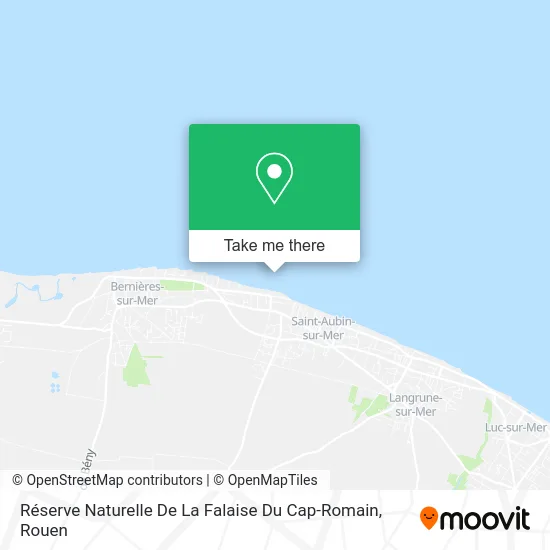 Réserve Naturelle De La Falaise Du Cap-Romain map