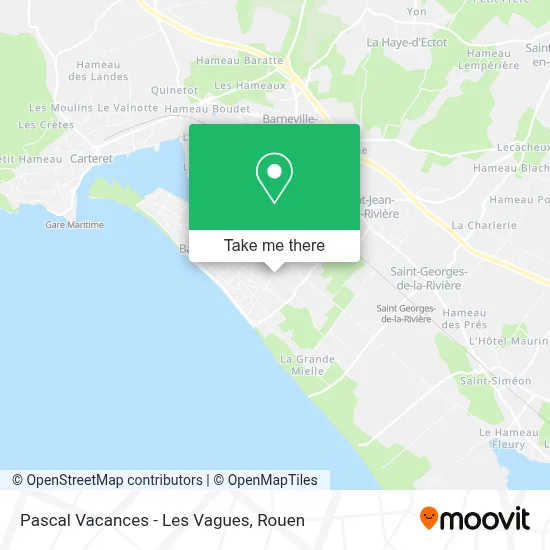 Mapa Pascal Vacances - Les Vagues