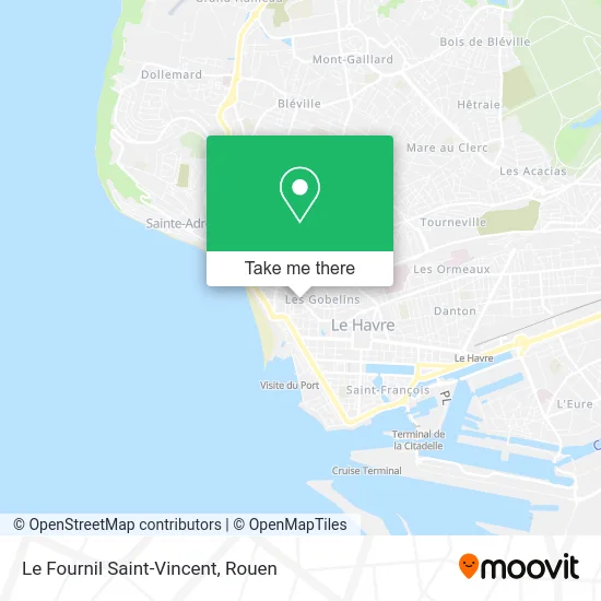 Le Fournil Saint-Vincent map