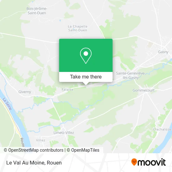 Le Val Au Moine map