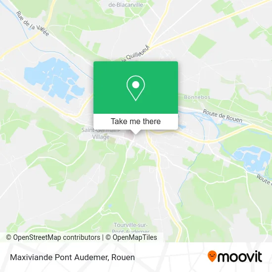 Maxiviande Pont Audemer map