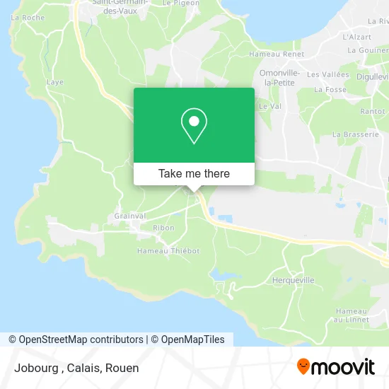 Jobourg , Calais map