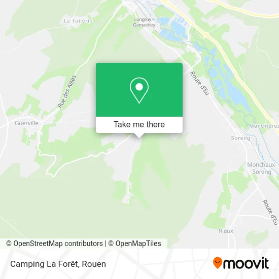 Camping La Forêt map