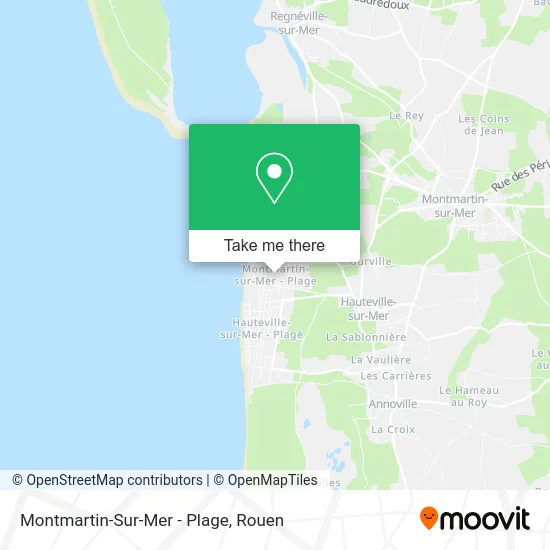 Montmartin-Sur-Mer - Plage map