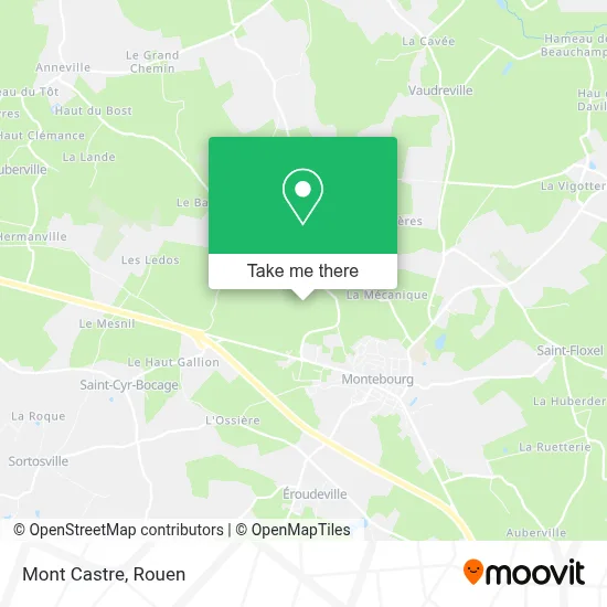 Mapa Mont Castre