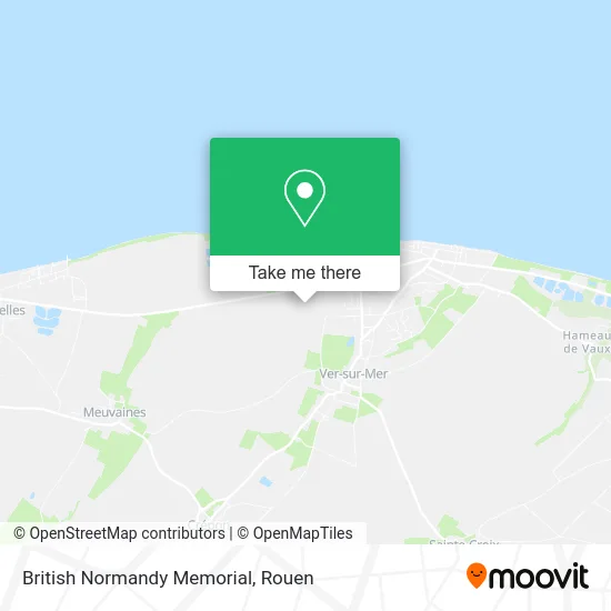 British Normandy Memorial map