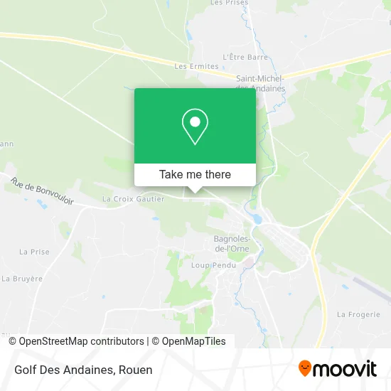 Golf Des Andaines map
