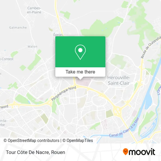 Tour Côte De Nacre map