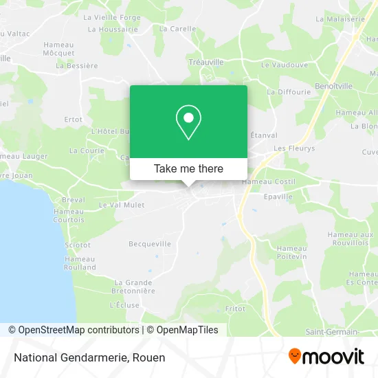 Gendarmerie Nationale map