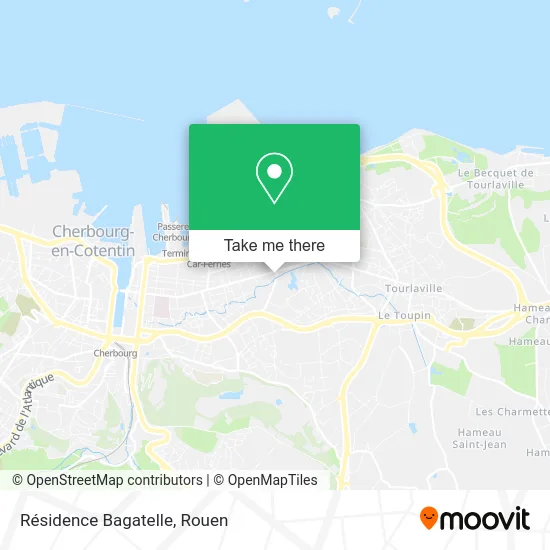 Résidence Bagatelle map