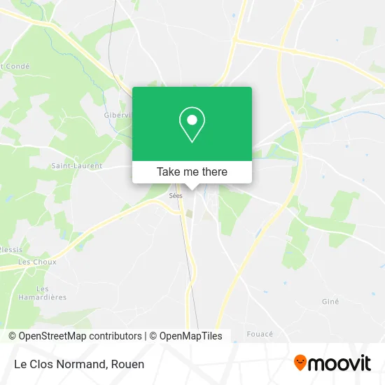 Le Clos Normand map