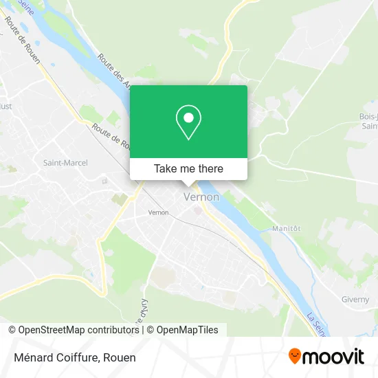 Ménard Coiffure map