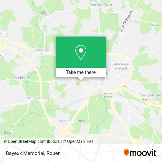 Bayeux Memorial map