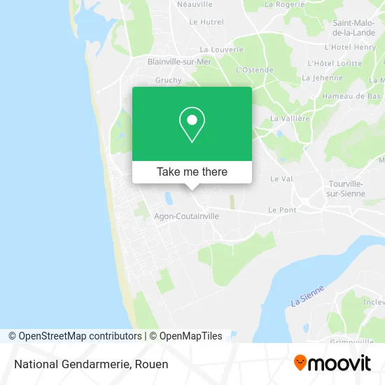 Gendarmerie Nationale map