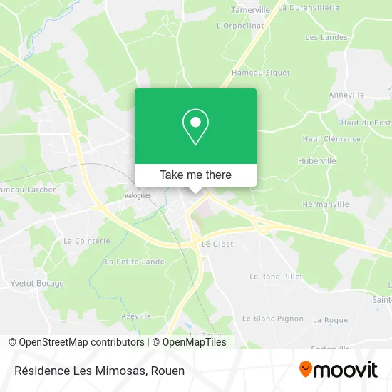 Résidence Les Mimosas map