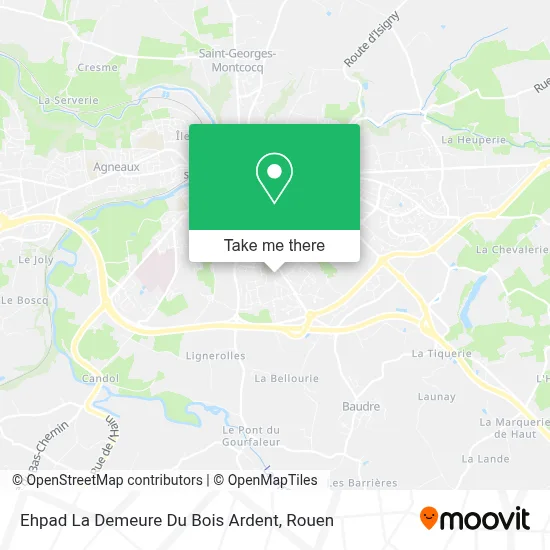 Ehpad La Demeure Du Bois Ardent map