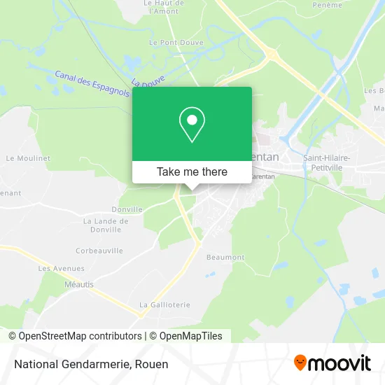 Gendarmerie Nationale map